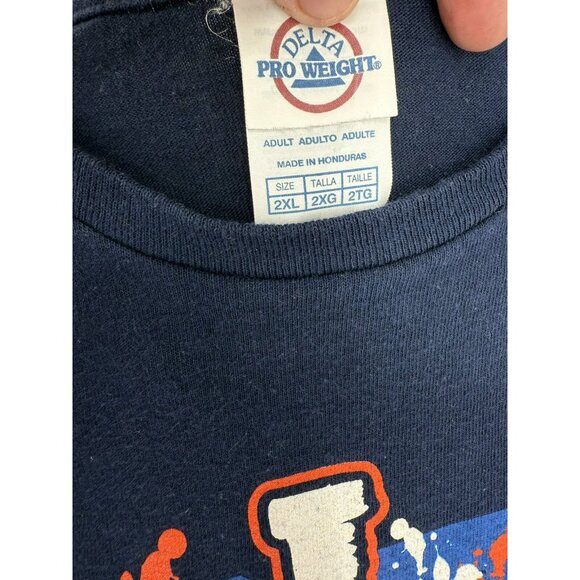 Denver Broncos NFL Football Game T-Shirt Fan Bleed Orange & Blue 2XL - Picture 6 of 6